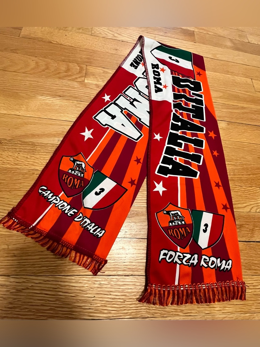 AS Roma soccer Serie A Champion scarf